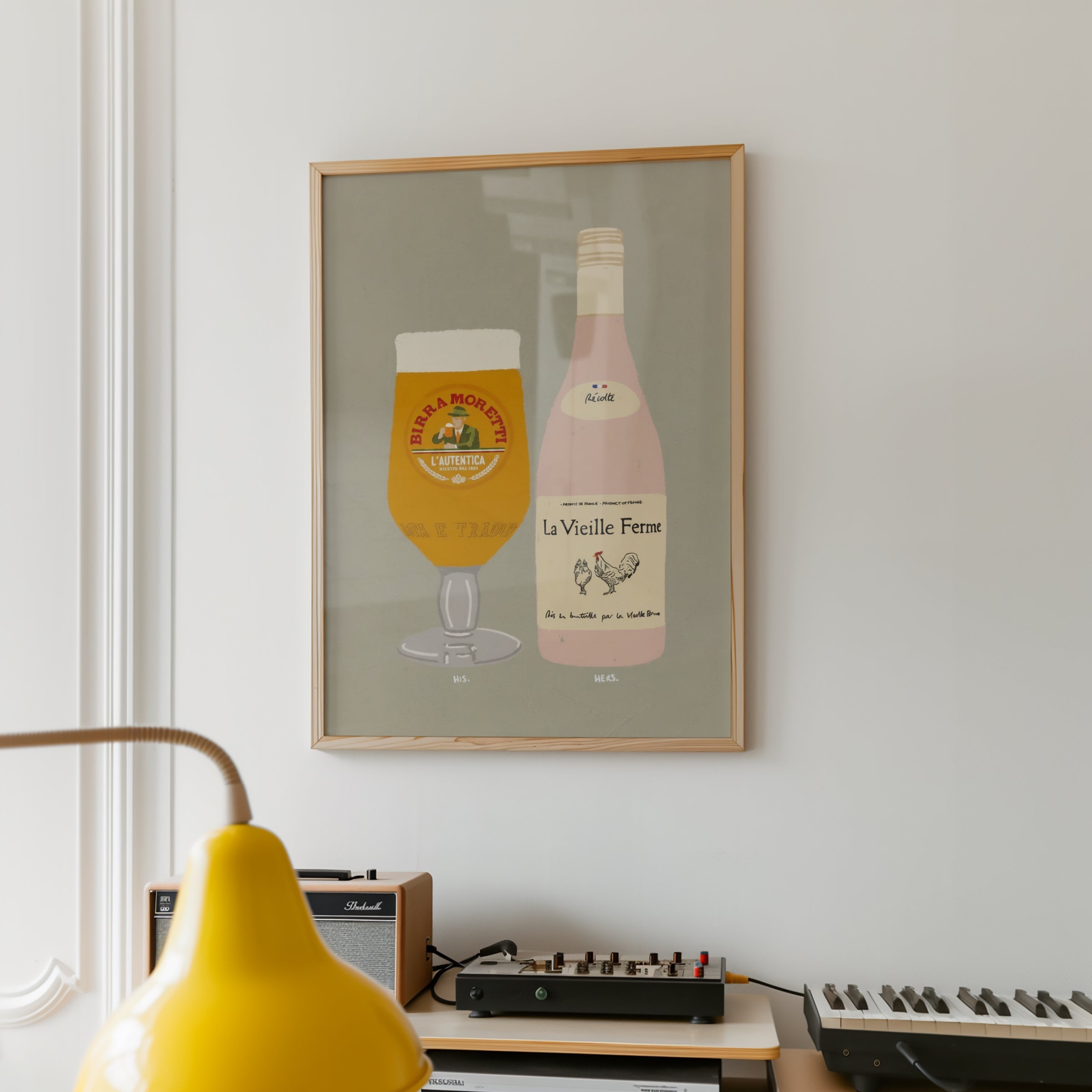 Birra Moretti & La Vieille Ferme Wall Art
