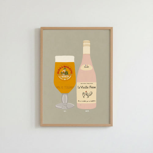 Birra Moretti & La Vieille Ferme Wall Art